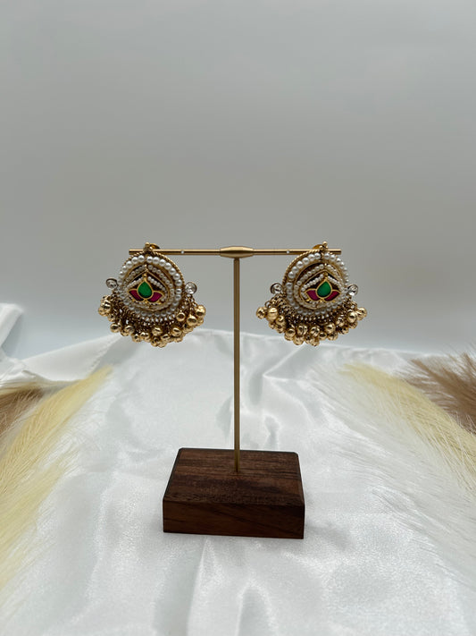 Pachi kundan earrings