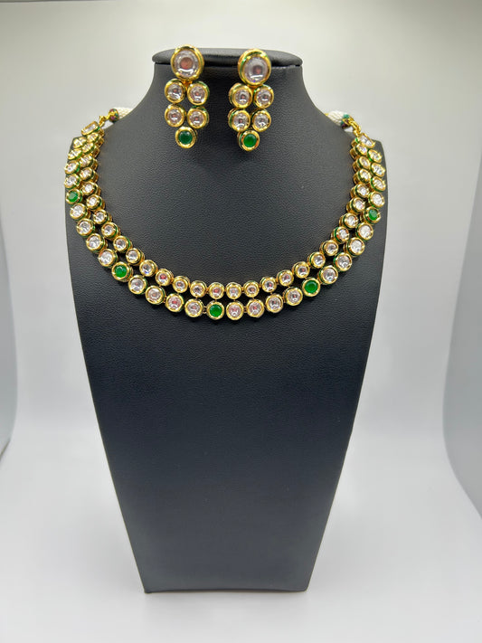 Kundan neckline