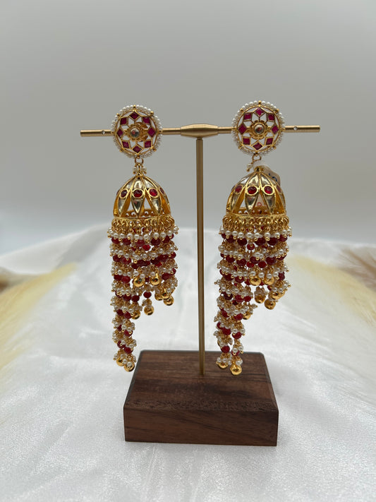 Pachi kundan earrings
