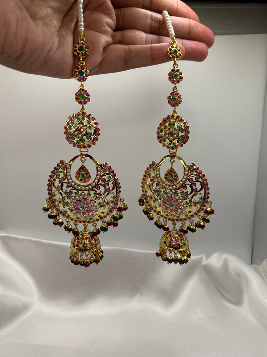 Jadau earrings