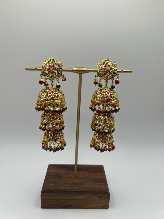 Jadau earrings