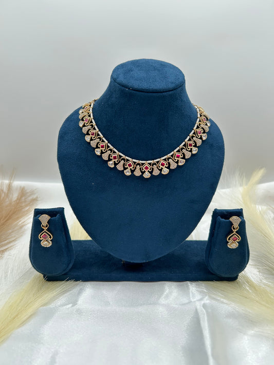 Dabki kundan neckline