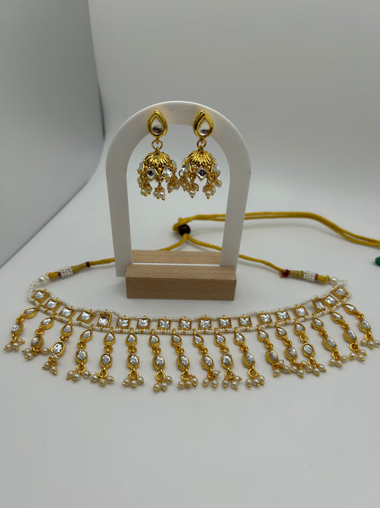 Kundan neckline